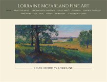 Tablet Screenshot of lorrainemcfarlandart.com